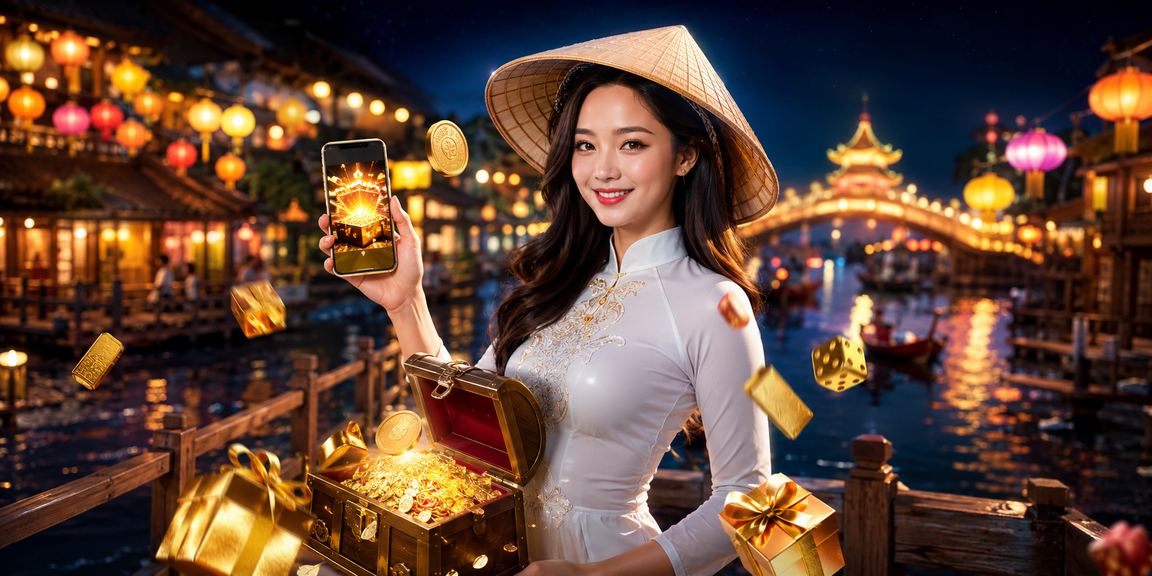 Người dùng Hà Nội đội nón lá kiểm tra khuyến mãi casino trên điện thoại di động
